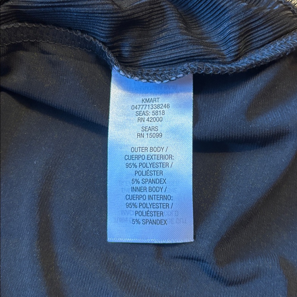Jaclyn Smith Collection long sleeve black and gold metallic draped blouse Size L - Picture 13 of 17